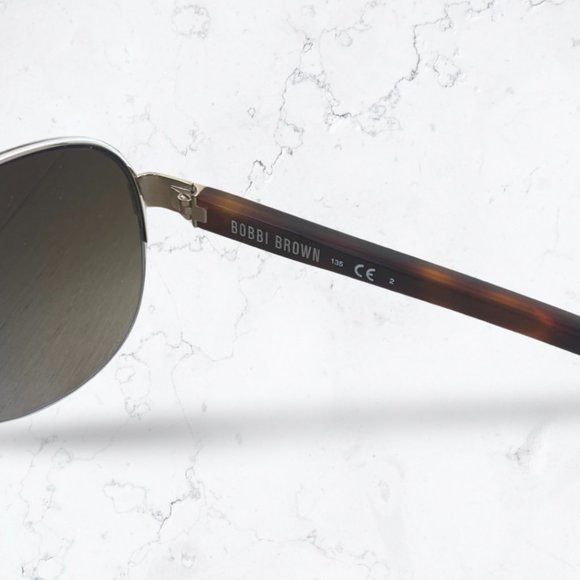 Bobbi Brown The Angelina Gold Havana Aviator Sunglasses - Picture 6 of 6